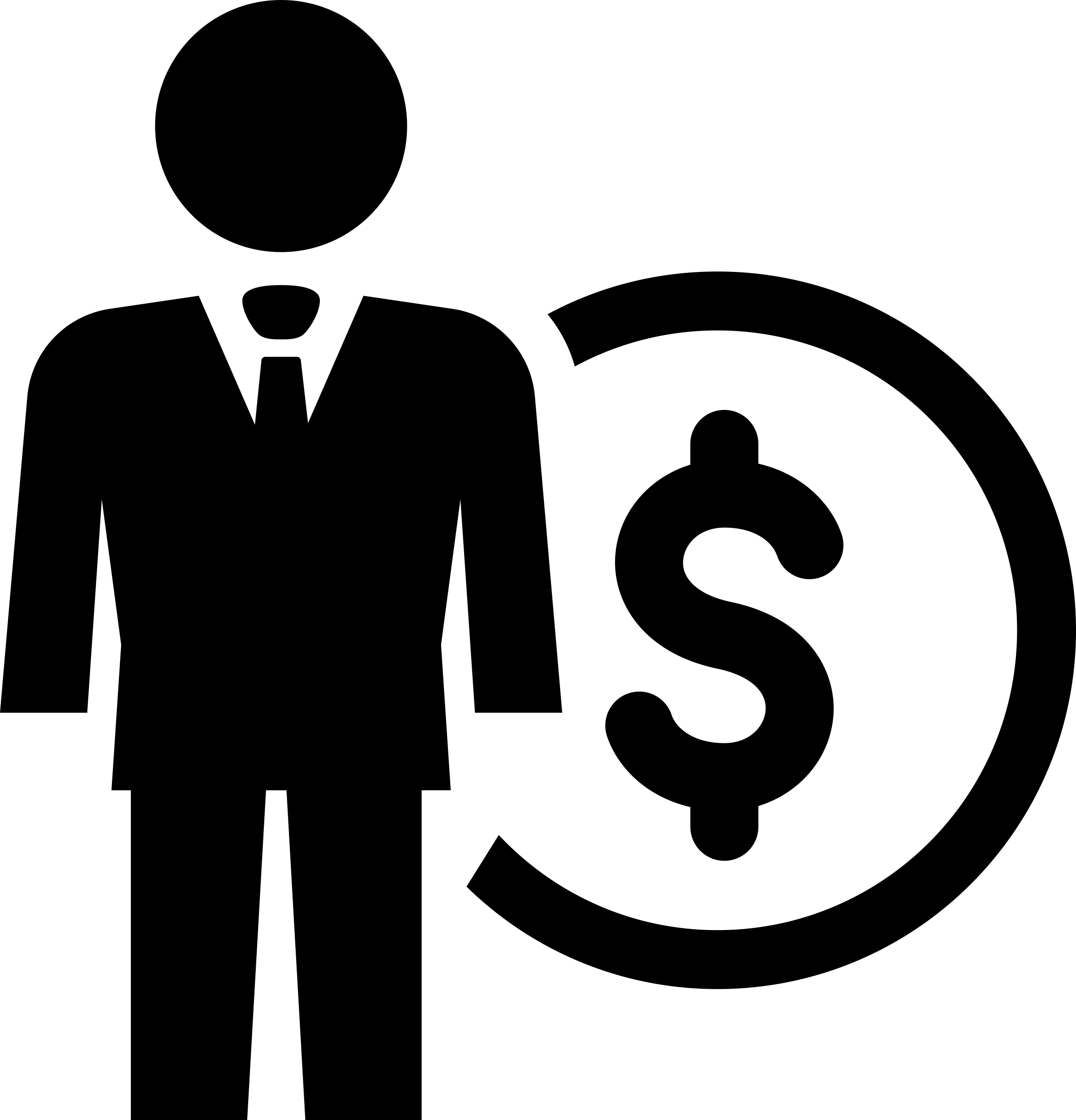 Businessman And Dollar Coin Contour Svg Vector Free Vectors